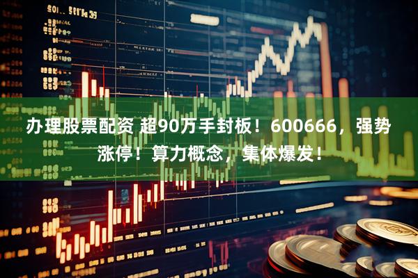办理股票配资 超90万手封板！600666，强势涨停！算力概念，集体爆发！
